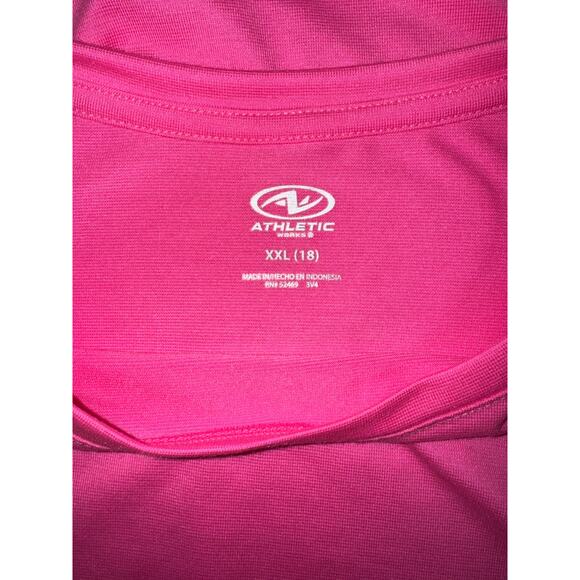 Athletic Works Girls Pink Passion Active Shirt, Size XXL (18) NWT - Picture 3 of 4